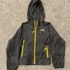 North face jacket, wind breaker/ rain coat.